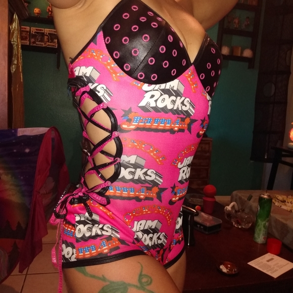 "Jam Rocks" Diva Pop Rock Star Stage Bodysuit - Picture 6 of 9